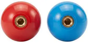 2Pcs 35mm Joystick Ball Top ABS Metal Threaded Knob Replacement Arcade Game Controller Sticks Handle Rocker Round Head(Red+Blue) 2Pcs 35mm Joystick Ball Top ABS Metal Threaded Knob Replacement Arcade Game Controller Sticks Handle Rocker Round Head(Red+Blue)