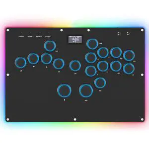 GK-18 Leverless Arcade Stick, All-Button Fight Controller with 18 Keys, RGB Lights, Hot-Swappable for PS5/PS4/PS3/PC/Switch, Arcade Fight Stick Black GK-18 Leverless Arcade Stick, All-Button Fight Controller with 18 Keys, RGB Lights, Hot-Swappable for PS5/PS4/PS3/PC/Switch, Arcade Fight Stick Black