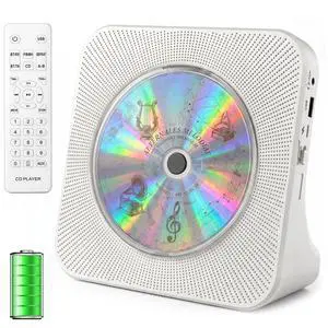 CD Player Portable Bluetooth: Desktop 4000mAh Rechargeable CD Player Portable Bluetooth: Desktop 4000mAh Rechargeable