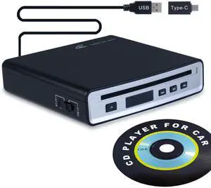 Portable External Car CD Player, Anti-Shock Plug and Play CD Adapter with USB & Bluetooth Dual Connect, Lossless Audio Disc Player for Car Truck, Laptop, PC and Smart TV Portable External Car CD Player, Anti-Shock Plug and Play CD Adapter with USB & Bluetooth Dual Connect, Lossless Audio Disc Player for Car Truck, Laptop, PC and Smart TV