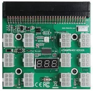 1Pcs 6PIN 1200W Server Power Supply Breakout Board for HP DPS-1200QB A PSU GPU Mining 1Pcs 6PIN 1200W Server Power Supply Breakout Board for HP DPS-1200QB A PSU GPU Mining