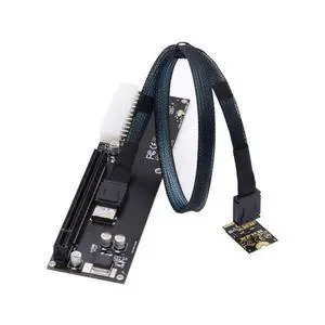 Oculink SFF-8612 to PCI-E 3.0/4.0 M.2 M-Key to SFF-8611 Host Adapter for eGPU/GPD Win Max2 External Graphics Card & SSD Oculink SFF-8612 to PCI-E 3.0/4.0 M.2 M-Key to SFF-8611 Host Adapter for eGPU/GPD Win Max2 External Graphics Card & SSD