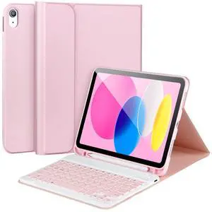 for iPad 11/10th Generation Case with Keyboard,Detachable Bluetooth Keyboard case for iPad A16 2025 11 inch/10th Gen 2022 10.9 with Pencil Holder, Square Keycaps,Pink for iPad 11/10th Generation Case with Keyboard,Detachable Bluetooth Keyboard case for iPad A16 2025 11 inch/10th Gen 2022 10.9 with Pencil Holder, Square Keycaps,Pink