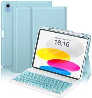 for iPad 11th 10th Generation Case with Keyboard,Pencil Holder for iPad 11th 10th Generation Case with Keyboard,Pencil Holder