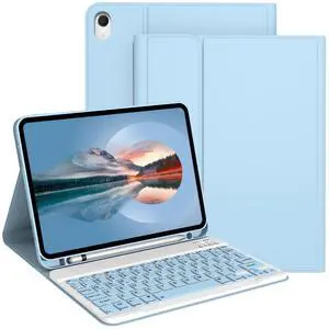 Keyboard Case with Pencil Holder for iPad 11th Generation (A16), 10th Gen Keyboard Case with Pencil Holder for iPad 11th Generation (A16), 10th Gen
