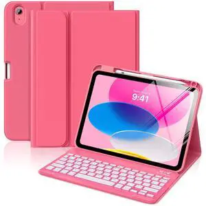 for iPad (A16) 11th/10th Gen Case with 7 Color Backlit Keyboard Pink for iPad (A16) 11th/10th Gen Case with 7 Color Backlit Keyboard Pink