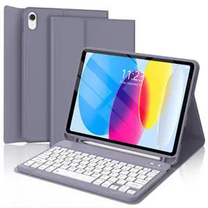 For ipad A16 11th/10th Gen case with keyboard(2025/2022),Lavender Purple For ipad A16 11th/10th Gen case with keyboard(2025/2022),Lavender Purple