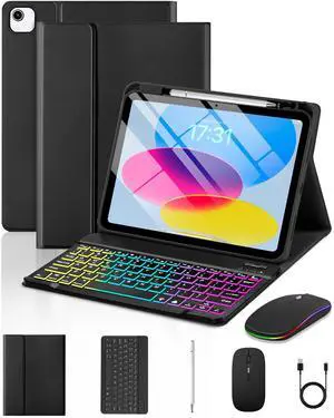 Case with Keyboard Mouse for iPad A16 11th/10th Generation Air 11 Case with Keyboard Mouse for iPad A16 11th/10th Generation Air 11