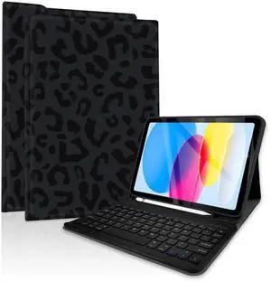 Case Keyboard for iPad Gen 11th (A16) 11-inch 2025 / 10th 10.9-inch 2022Detachable, Rechargeable, Magnetically Absorbent,Pencil Holder for 10.9 inch Case with Keyboard- Black Leopard Case Keyboard for iPad Gen 11th (A16) 11-inch 2025 / 10th 10.9-inch 2022Detachable, Rechargeable, Magnetically Absorbent,Pencil Holder for 10.9 inch Case with Keyboard- Black Leopard