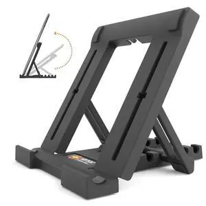 Tablet Stand for iPad, 5-Angle Foldable Holder for Desk, Bed & Couch, Non-Slip Base, Compatible with iPad, iPhone, Kindle, Samsung Galaxy & E-Readers, Portrait & Landscape Tablet Stand for iPad, 5-Angle Foldable Holder for Desk, Bed & Couch, Non-Slip Base, Compatible with iPad, iPhone, Kindle, Samsung Galaxy & E-Readers, Portrait & Landscape