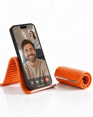 2026 Portable Flexible Silicone Aluminum Phone Holder Stand, Bendable Rollable Foldable Design, Adjustable Desktop Mount, Textured Non-Slip Surface Tablet Stand for Home Office Travel Airplane 2026 Portable Flexible Silicone Aluminum Phone Holder Stand, Bendable Rollable Foldable Design, Adjustable Desktop Mount, Textured Non-Slip Surface Tablet Stand for Home Office Travel Airplane