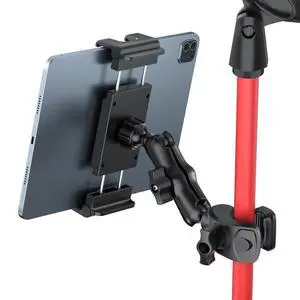 Tablet Holder for Mic Stand 360° Swivel iPad Music Stand Mount for Microphone with Clamp, Musicians Stage Portable Stands Guitar Tripod Accessories Compatible 5.5-14.6'' Devices Tablet Holder for Mic Stand 360° Swivel iPad Music Stand Mount for Microphone with Clamp, Musicians Stage Portable Stands Guitar Tripod Accessories Compatible 5.5-14.6'' Devices