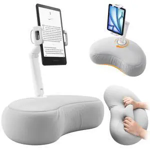 Kindle Pillow Stand for Bed iPad & Tablet Holder (Gray) Kindle Pillow Stand for Bed iPad & Tablet Holder (Gray)