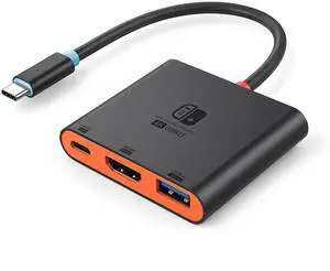 Switch 2 Dock for TV, Aluminum Alloy Shell HDMI 2.0 4K@60Hz HDR Docking Station for Nintendo Switch 2/OLED/Steam Deck/ROG Ally, USB C to HDMI Adapter with 100W PD 3.0 Fast Charging & USB3.0 Switch 2 Dock for TV, Aluminum Alloy Shell HDMI 2.0 4K@60Hz HDR Docking Station for Nintendo Switch 2/OLED/Steam Deck/ROG Ally, USB C to HDMI Adapter with 100W PD 3.0 Fast Charging & USB3.0