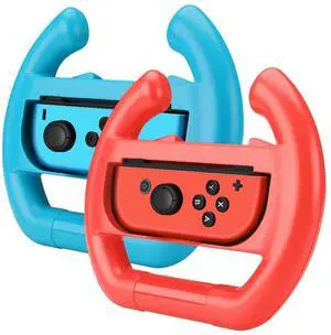 Nintendo Switch Wheel for Joy-Con Controllers, Red & Blue, 2 Pack Nintendo Switch Wheel for Joy-Con Controllers, Red & Blue, 2 Pack