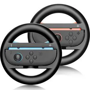 Steering Wheels for Nintendo Switch 2 (2025) Mario Kart World & 8 Deluxe Racing Games, 2 Pack Racing Game Wheels for NS2 Multiplayer Mode Family Game Night, Switch 2 Accessories for Motion Racing Game Steering Wheels for Nintendo Switch 2 (2025) Mario Kart World & 8 Deluxe Racing Games, 2 Pack Racing Game Wheels for NS2 Multiplayer Mode Family Game Night, Switch 2 Accessories for Motion Racing Game