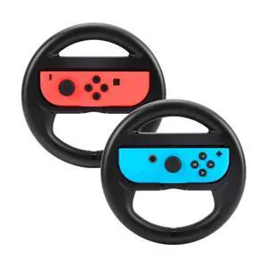 Racing Games Steering Wheel compatible with Switch, Joy-Con Steering Wheel, Black 2 Pack Racing Games Steering Wheel compatible with Switch, Joy-Con Steering Wheel, Black 2 Pack