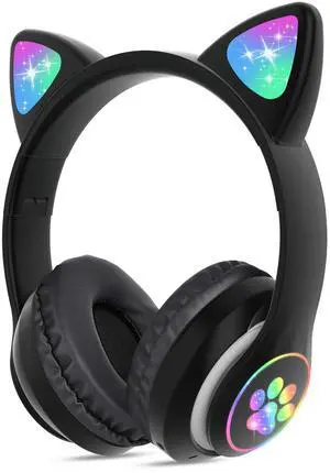 Cat Ear Kids Bluetooth Headphones, LED, 85dB Volume Limit Cat Ear Kids Bluetooth Headphones, LED, 85dB Volume Limit