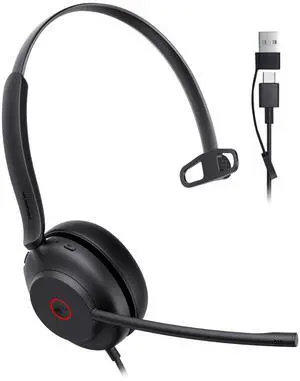UH35 2nd Gen Wired Headset, USB-C/A,AI Noise Canceling Mic,HD Audio UH35 2nd Gen Wired Headset, USB-C/A,AI Noise Canceling Mic,HD Audio