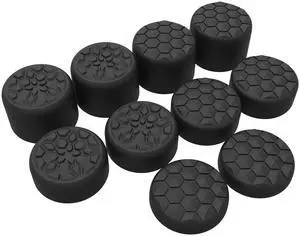Quantum Pro Ergonomic Thumbstick Grips for Nintendo Switch 2, Joystick Caps Thumb Grip for Joycon 2 - with 3 Height Convex and Concave - Diamond Grain & Crack Bomb Design - Black Quantum Pro Ergonomic Thumbstick Grips for Nintendo Switch 2, Joystick Caps Thumb Grip for Joycon 2 - with 3 Height Convex and Concave - Diamond Grain & Crack Bomb Design - Black