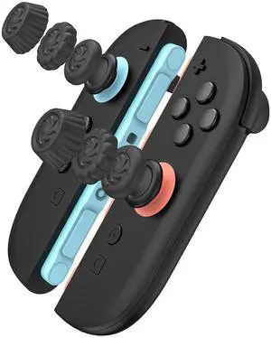 Thumb Grips Set for Nintendo Switch 2/Pro, Anti-Slip Joycon Controller Caps, Ergonomic Design, Enhanced Gaming Grip, Thumb Grip Caps, Switch 2 Joystick Caps, Black, 3 Pairs (6 PCS) Thumb Grips Set for Nintendo Switch 2/Pro, Anti-Slip Joycon Controller Caps, Ergonomic Design, Enhanced Gaming Grip, Thumb Grip Caps, Switch 2 Joystick Caps, Black, 3 Pairs (6 PCS)