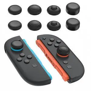 8-in-1 Pro Thumb Grips for Nintendo Switch 2 | 4 Heights(5-10mm) Joystick Caps for FPS/RPG | Ergonomic Design Silicone Thumbstick Cover Accessories for Joycon 2, Black (8-Pack) 8-in-1 Pro Thumb Grips for Nintendo Switch 2 | 4 Heights(5-10mm) Joystick Caps for FPS/RPG | Ergonomic Design Silicone Thumbstick Cover Accessories for Joycon 2, Black (8-Pack)