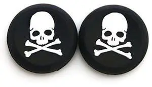 Silicone Thumb Stick Grip Cap Joystick Thumbsticks Caps Cover for PS4 Xbox One PS3 Xbox 360 PS2 Game Controllers (White Skull) Silicone Thumb Stick Grip Cap Joystick Thumbsticks Caps Cover for PS4 Xbox One PS3 Xbox 360 PS2 Game Controllers (White Skull)