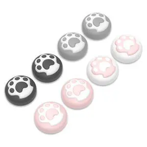 Thumb Grips for Nintendo Switch 2 | Kawaii Silicone Joystick Caps (8-Pack) - Cute Accessories Analog Stick Covers for Joycon 2 - Cat Paw Thumb Grips for Nintendo Switch 2 | Kawaii Silicone Joystick Caps (8-Pack) - Cute Accessories Analog Stick Covers for Joycon 2 - Cat Paw