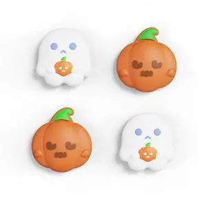 Halloween Joystick Caps for Nintendo Switch, Thumbstick Grips for Switch Lite, Analog Cover for OLED Joycon Thumb Grip Caps - Spooky Ghost with Pumpkin Halloween Joystick Caps for Nintendo Switch, Thumbstick Grips for Switch Lite, Analog Cover for OLED Joycon Thumb Grip Caps - Spooky Ghost with Pumpkin