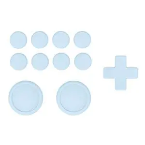 Silicone Cross D-Pad Button Covers and Thumb Grip Set - Switch Lite D-Pad Button Cap, ABXY Directional Key Button Caps Compatible with Nintendo Switch/OLED Joycon/Switch Lite, Sky Blue Silicone Cross D-Pad Button Covers and Thumb Grip Set - Switch Lite D-Pad Button Cap, ABXY Directional Key Button Caps Compatible with Nintendo Switch/OLED Joycon/Switch Lite, Sky Blue