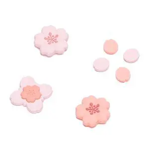 Silicone Cross D-Pad Button Caps Set Cute Joystick Cover Compatible with Nintendo Switch 1/2/OLED, ABXY Key Buttons Sticker Joy Con - Sakura Silicone Cross D-Pad Button Caps Set Cute Joystick Cover Compatible with Nintendo Switch 1/2/OLED, ABXY Key Buttons Sticker Joy Con - Sakura