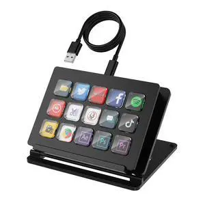 15-Key LCD Macro Keyboard, Customizable Stream Controller with Programmable Shortcut Keys for OBS, Twitch, YouTube, Zoom, Photoshop All-in-One Productivity Control Pad for PC & Mac 15-Key LCD Macro Keyboard, Customizable Stream Controller with Programmable Shortcut Keys for OBS, Twitch, YouTube, Zoom, Photoshop All-in-One Productivity Control Pad for PC & Mac