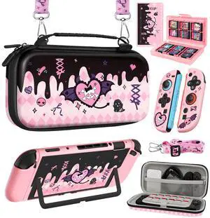 6in1 Kits Accessories Bundle for Nintendo Switch 2 2025 - Cute Carrying Case, Protective Cover, Joy Con Grips, Thumb Grips, 24 Game Holder, Shoulder Strap Teens Boys Girls, Skull 6in1 Kits Accessories Bundle for Nintendo Switch 2 2025 - Cute Carrying Case, Protective Cover, Joy Con Grips, Thumb Grips, 24 Game Holder, Shoulder Strap Teens Boys Girls, Skull
