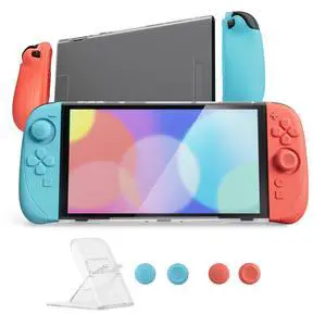 Ranger Protective Case for Nintendo Switch 2 with Stand | Ergonomic Anti-Slip Silicone Grips, Dockable Hard Shell, 4 Thumbstick Caps | Quick-Release-Joycon Full-Body Cover, Blue & Orange Ranger Protective Case for Nintendo Switch 2 with Stand | Ergonomic Anti-Slip Silicone Grips, Dockable Hard Shell, 4 Thumbstick Caps | Quick-Release-Joycon Full-Body Cover, Blue & Orange