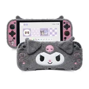 Cute Plush Protective Case Compatible with Switch 2 (2025), Anti-Scratch and Shock-Absorption Hard PC Shell Cover for Switch 2 Game Console and Joystick Controller - KLM Cute Plush Protective Case Compatible with Switch 2 (2025), Anti-Scratch and Shock-Absorption Hard PC Shell Cover for Switch 2 Game Console and Joystick Controller - KLM