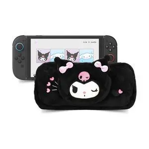 Fuzzy Crossbody Bag Compatible with Switch 2 (2025), Large Capacity Soft Switch 2 Travel Carrying Case with 2 Removable Shoulder Straps - Black KLM Fuzzy Crossbody Bag Compatible with Switch 2 (2025), Large Capacity Soft Switch 2 Travel Carrying Case with 2 Removable Shoulder Straps - Black KLM