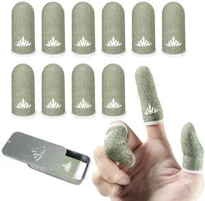 10 Pack Silver Fiber Dedales Gamer Profesionales Anti Slip Sweat Proof Gaming Finger Thumb Sleeves Cots Breathable Mobile Phone Gamer Gloves Guantes para Durable Covers for Pubg 10 Pack Silver Fiber Dedales Gamer Profesionales Anti Slip Sweat Proof Gaming Finger Thumb Sleeves Cots Breathable Mobile Phone Gamer Gloves Guantes para Durable Covers for Pubg