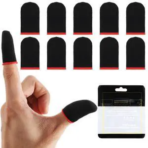 10Pcs Mobile Phone Gaming Finger Sleeves, Breathable Finger Covers 10Pcs Mobile Phone Gaming Finger Sleeves, Breathable Finger Covers