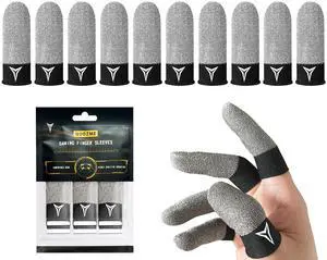 Pure Silver Fiber Professional Finger Sleeves Gloves for Mobile Gaming Pure Silver Fiber Professional Finger Sleeves Gloves for Mobile Gaming