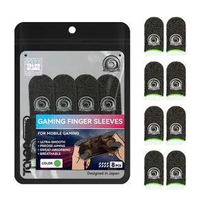 Mobile Gaming Finger Sleeves, 8 Pack 0.3mm Silver Fiber Thumb Sleeves, High Sensitivity Touch, Anti-Sweat, Smooth Glide, Breathable Finger Cots for Mobile Gaming, FPS, Rhythm Games (Green) Mobile Gaming Finger Sleeves, 8 Pack 0.3mm Silver Fiber Thumb Sleeves, High Sensitivity Touch, Anti-Sweat, Smooth Glide, Breathable Finger Cots for Mobile Gaming, FPS, Rhythm Games (Green)