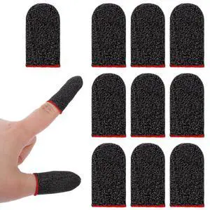 10 Pieces Ultra-Thin Silver Fiber, 0.3mm Gaming Finger Sleeves, Smooth Operation, Breathable, Anti-Sweat, Anti-Slip Design, Thumb Sleeve for Mobile Games Fit Mobile Phone Tablet Devices 10 Pieces Ultra-Thin Silver Fiber, 0.3mm Gaming Finger Sleeves, Smooth Operation, Breathable, Anti-Sweat, Anti-Slip Design, Thumb Sleeve for Mobile Games Fit Mobile Phone Tablet Devices