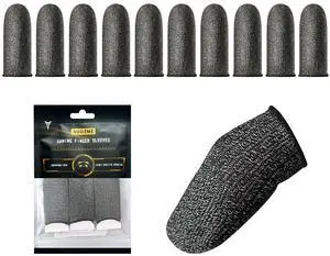Silver Fiber Professional Finger Sleeves Gloves for Mobile Gaming Silver Fiber Professional Finger Sleeves Gloves for Mobile Gaming