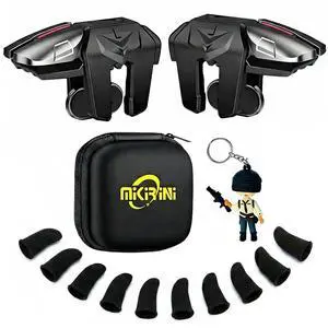 PUBG Mobile Triggers 13 in 1 Combo, 4 Gaming Triggers Mobile Phone Game Controller for PUBG/Knives Out/Call of Duty/Rules of Survival, Aim & Fire Trigger for iPhone & Android Phone (Boy) PUBG Mobile Triggers 13 in 1 Combo, 4 Gaming Triggers Mobile Phone Game Controller for PUBG/Knives Out/Call of Duty/Rules of Survival, Aim & Fire Trigger for iPhone & Android Phone (Boy)