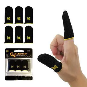 MGC ClawSocks 6 Pack Carbon, Gamer Finger & Thumb Sleeves, Mobile Gaming Stabilizer & Compression Support Black MGC ClawSocks 6 Pack Carbon, Gamer Finger & Thumb Sleeves, Mobile Gaming Stabilizer & Compression Support Black