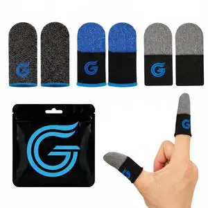 6-Pack Gaming Finger Sleeves, Compatible with All Touchscreen Devices 6-Pack Gaming Finger Sleeves, Compatible with All Touchscreen Devices