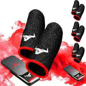 6 Pack Finger Sleeves for Gaming,Thumb Sleeves for Mobile Gaming,Anti Sweat,Ultra Thin,0.15mm Silver Fiber,Suitable for Most Gamers,Gaming Finger Gloves for PUBG COD Dedales Gamer,Covers 6 Pack Finger Sleeves for Gaming,Thumb Sleeves for Mobile Gaming,Anti Sweat,Ultra Thin,0.15mm Silver Fiber,Suitable for Most Gamers,Gaming Finger Gloves for PUBG COD Dedales Gamer,Covers