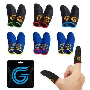 12-Pack Gaming Finger Sleeves for Mobile Gaming & Touchscreen 12-Pack Gaming Finger Sleeves for Mobile Gaming & Touchscreen