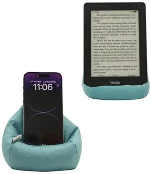 2pc Bean Bag Phone Holder Cover Soft Cell Phone Pillow Teal 2pc Bean Bag Phone Holder Cover Soft Cell Phone Pillow Teal