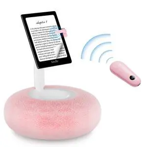 Magnetic Kindle Holder with Page Turner, Cozy Pillow Kindle Stand for Reading, 360° Adjustable Phone Holder for Bed, Small Bowl for Tablet Stand with Stable Suction Base (Pink) Magnetic Kindle Holder with Page Turner, Cozy Pillow Kindle Stand for Reading, 360° Adjustable Phone Holder for Bed, Small Bowl for Tablet Stand with Stable Suction Base (Pink)