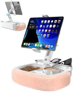 Tablet Pillow Stand for Lap Use, Adjustable iPad Holder with Bowl Tablet Pillow Stand for Lap Use, Adjustable iPad Holder with Bowl